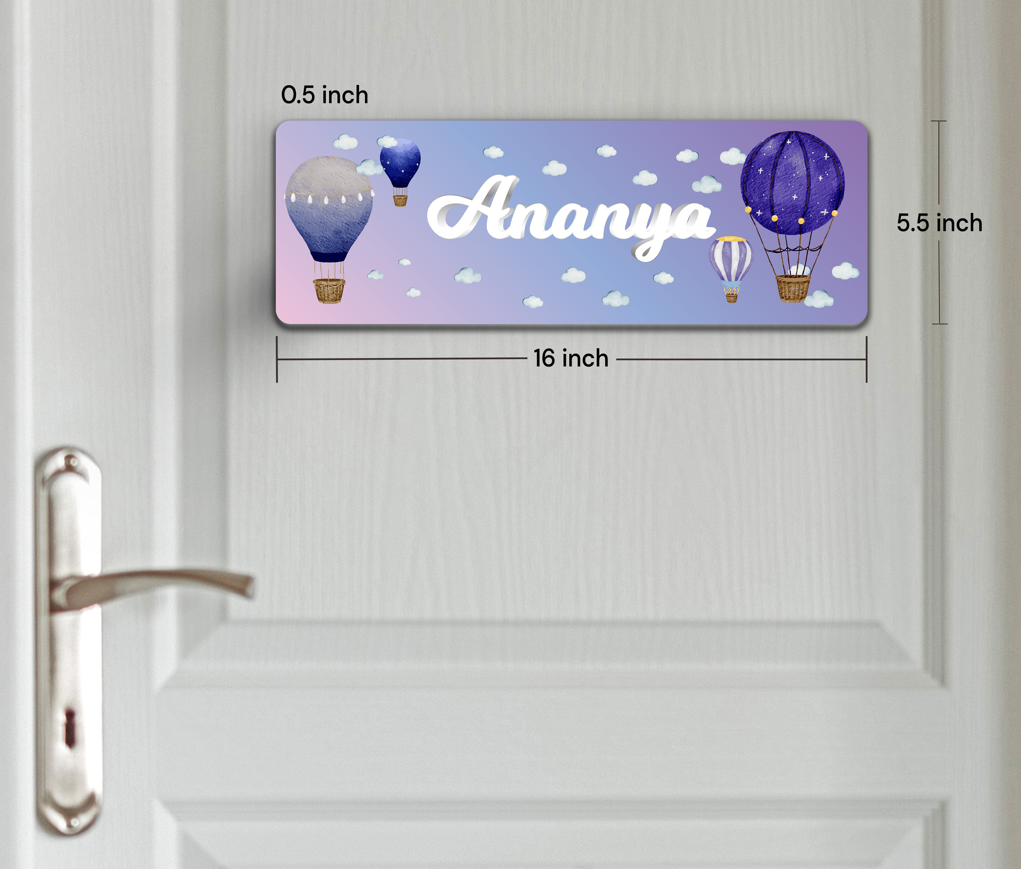 Night Flight Name Plate (Petite) (kids)