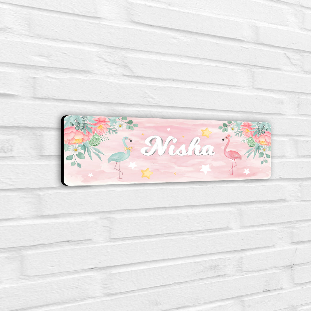 Flamingoland Name Plate (Petite) (kids)