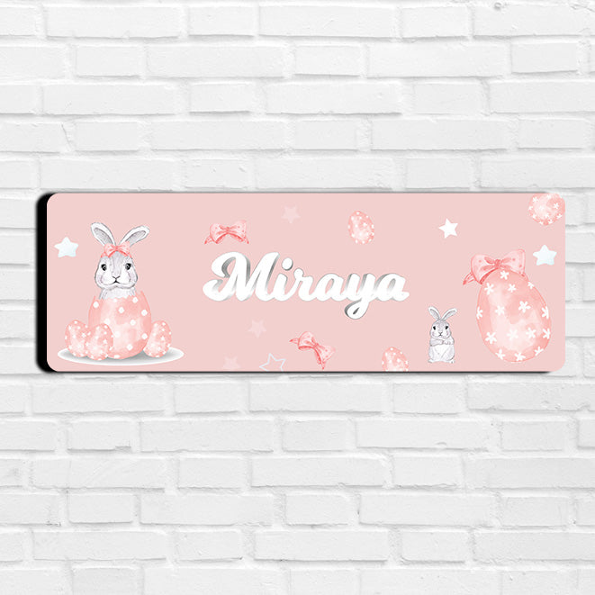 Easter Bunnies Name Plate (Petite) (kids)