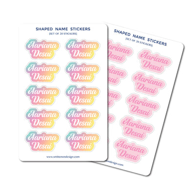 Shape Cut Sticker - Set of 60