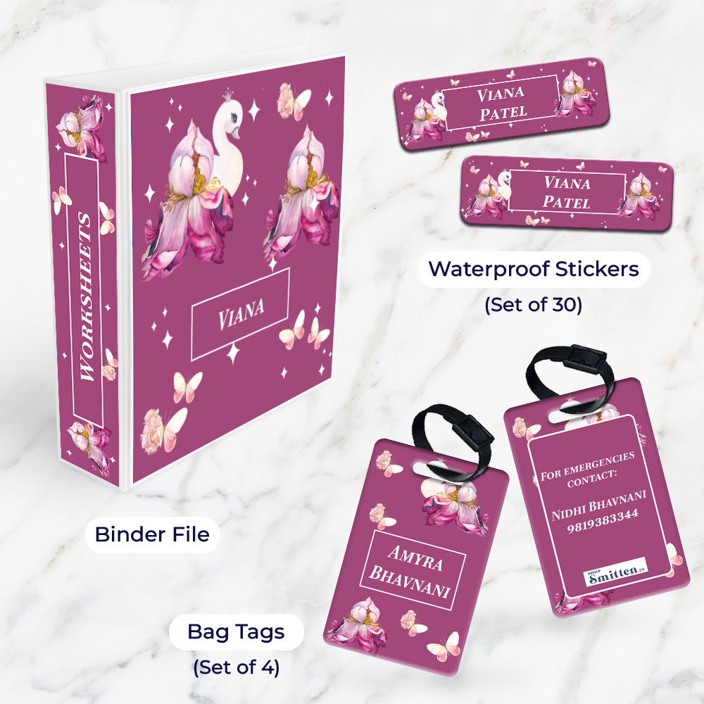 Butterfly Swan Blossom Stationery Set (kids)