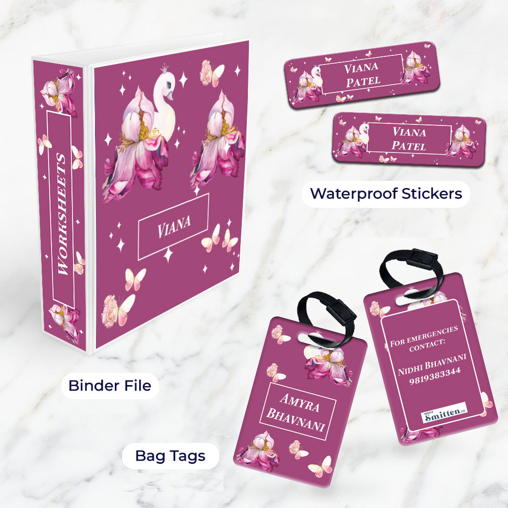 Butterfly Swan Blossom Stationery Set (kids)