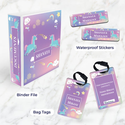 Unicorns & Rainbow Stationery Set