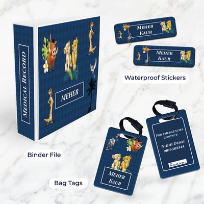 Baby Jungle King Stationery Set