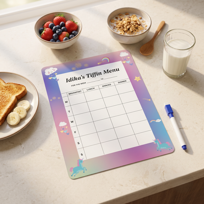 Unicorns & Rainbow Meal Planner