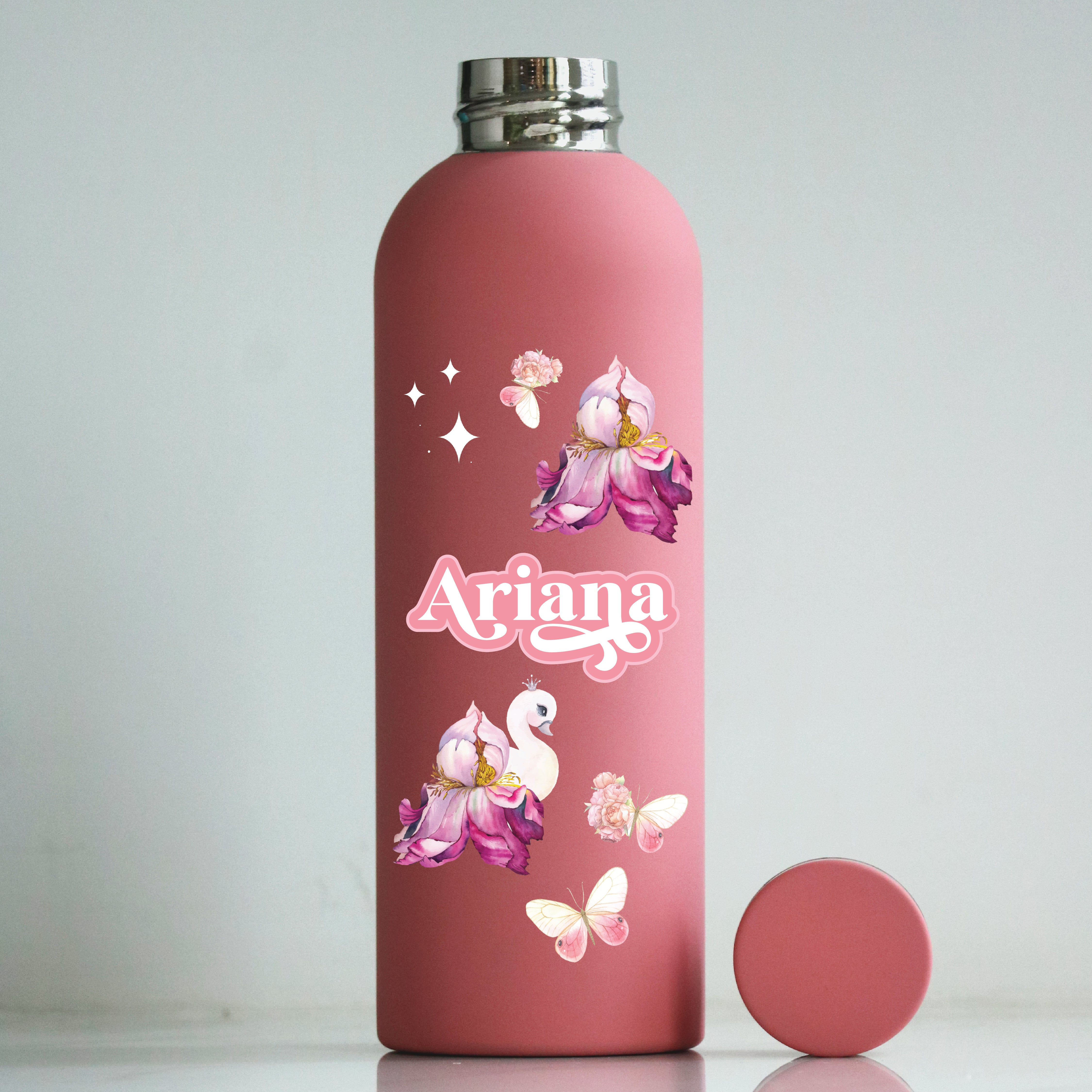 Butterfly Swan Blossom Water Bottle