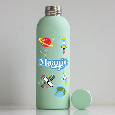 Space Satellites Water Bottle