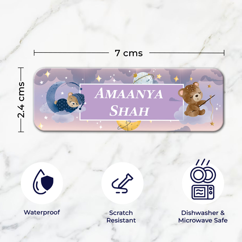 Moonlight Snuggles Waterproof Sticker - Set of 40