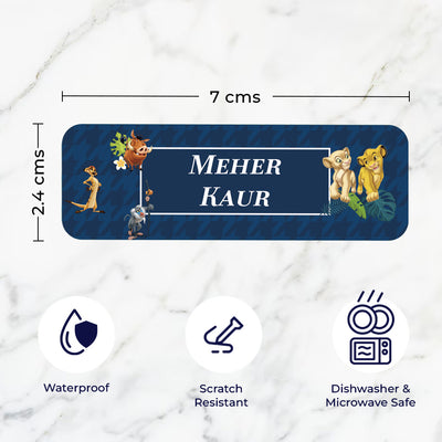 Baby Jungle King Waterproof Sticker - Set of 60