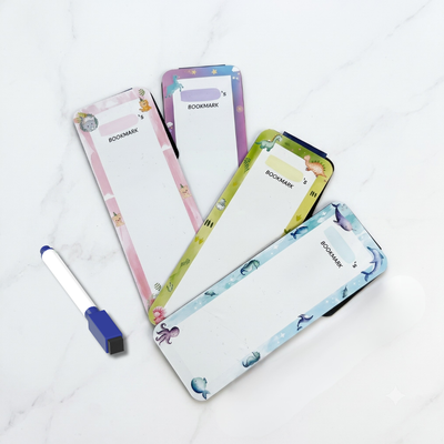 Magnetic Rewritable Bookmark with a marker